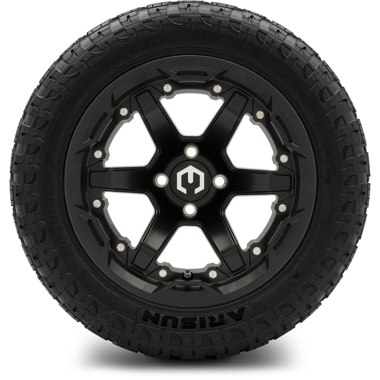 MODZ® 14" Gladiator Matte Black Wheels and Off-Road Tires Combo