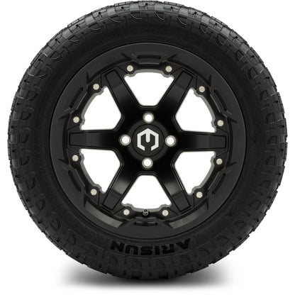 MODZ® 14" Gladiator Matte Black Wheels and Off-Road Tires Combo