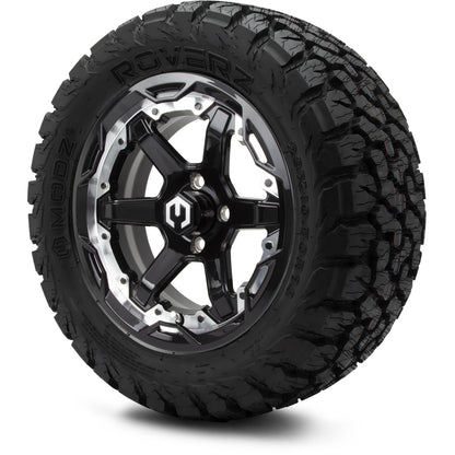 MODZ® 14" Gladiator Machine & Black Wheels and Off-Road Tires Combo