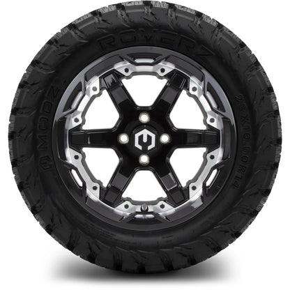 MODZ® 14" Gladiator Machine & Black Wheels and Off-Road Tires Combo