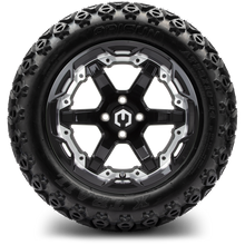 MODZ® 14" Gladiator Machine & Black Wheels and Off-Road Tires Combo