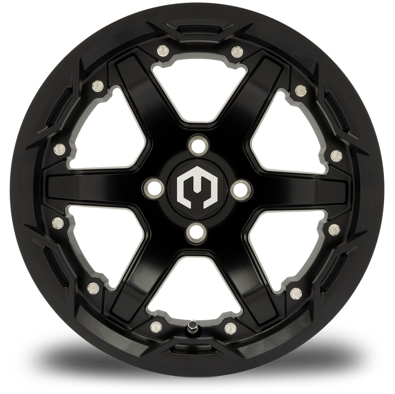 MODZ® Gladiator Matte Black 14" Golf Cart Wheel