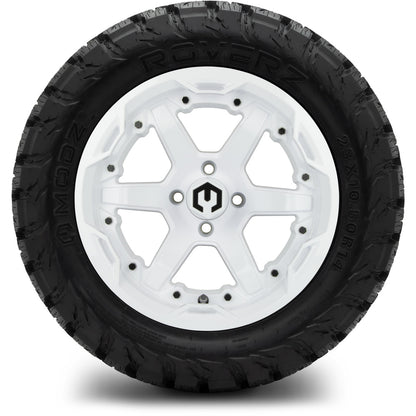 MODZ® 14" Gladiator Glossy White Wheels & Off-Road Tires Combo