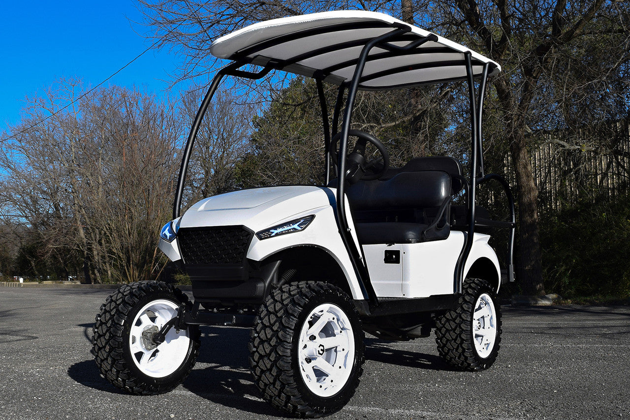 MODZ® Gladiator Glossy White 14" Golf Cart Wheel
