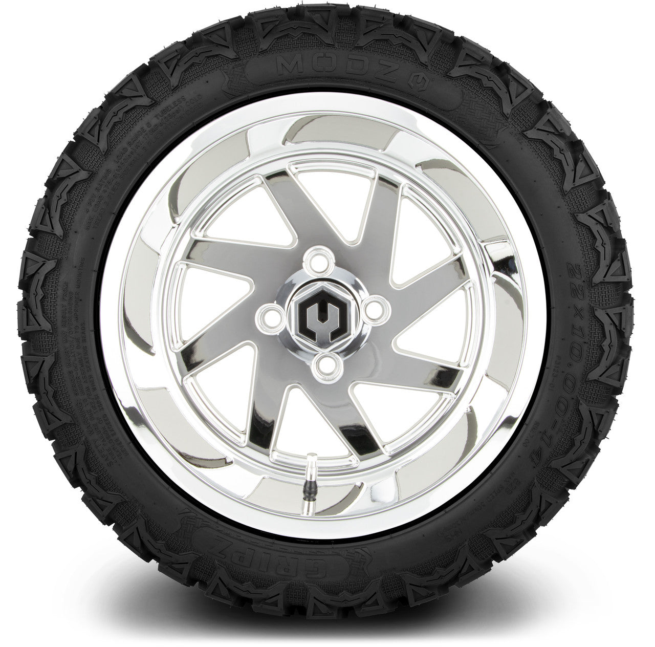 MODZ® 14" Fury Chrome Wheels & Off-Road Tires Combo