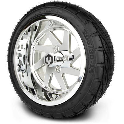 MODZ® 14" Fury Chrome Wheels & Street Tires Combo