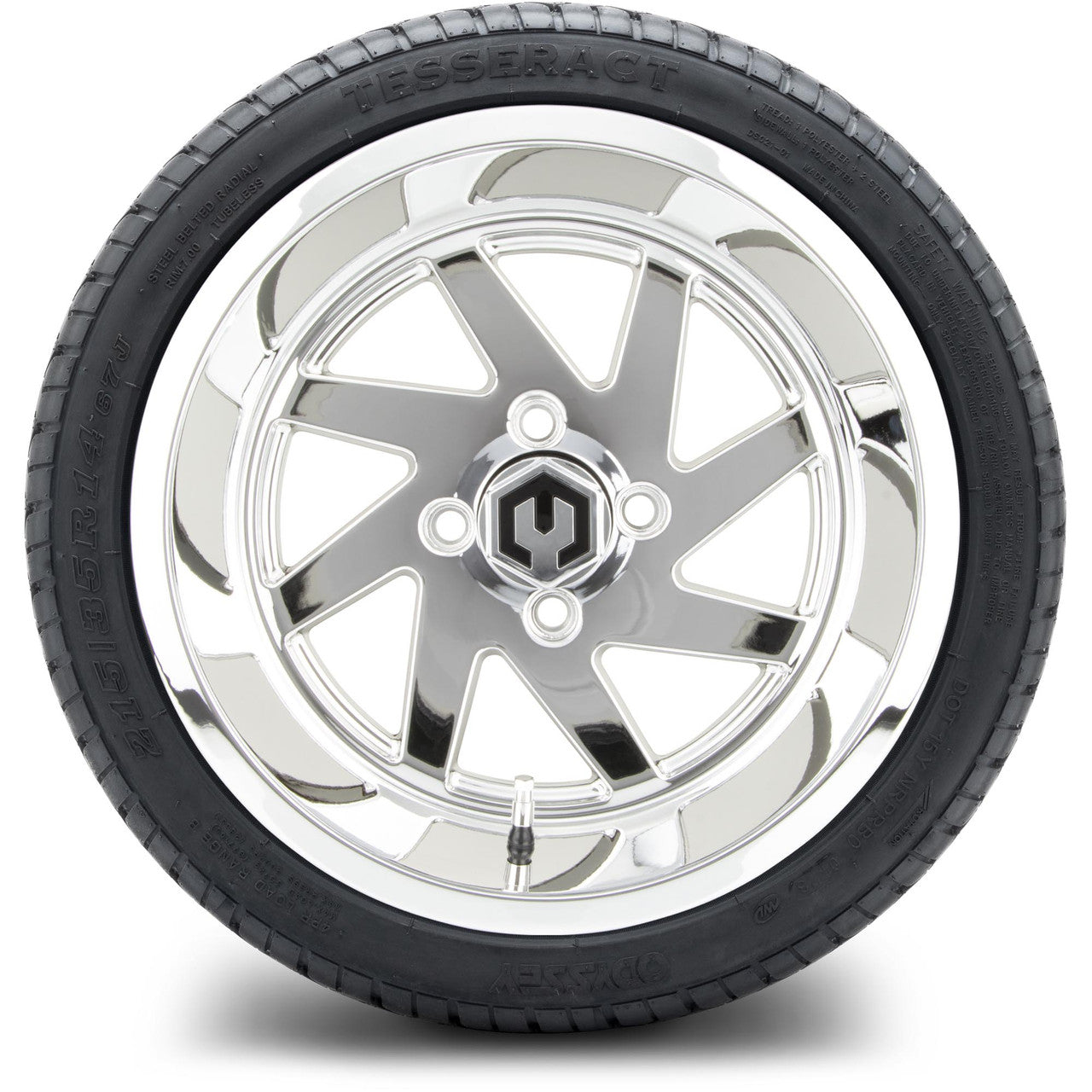 MODZ® 14" Fury Chrome Wheels & Street Tires Combo
