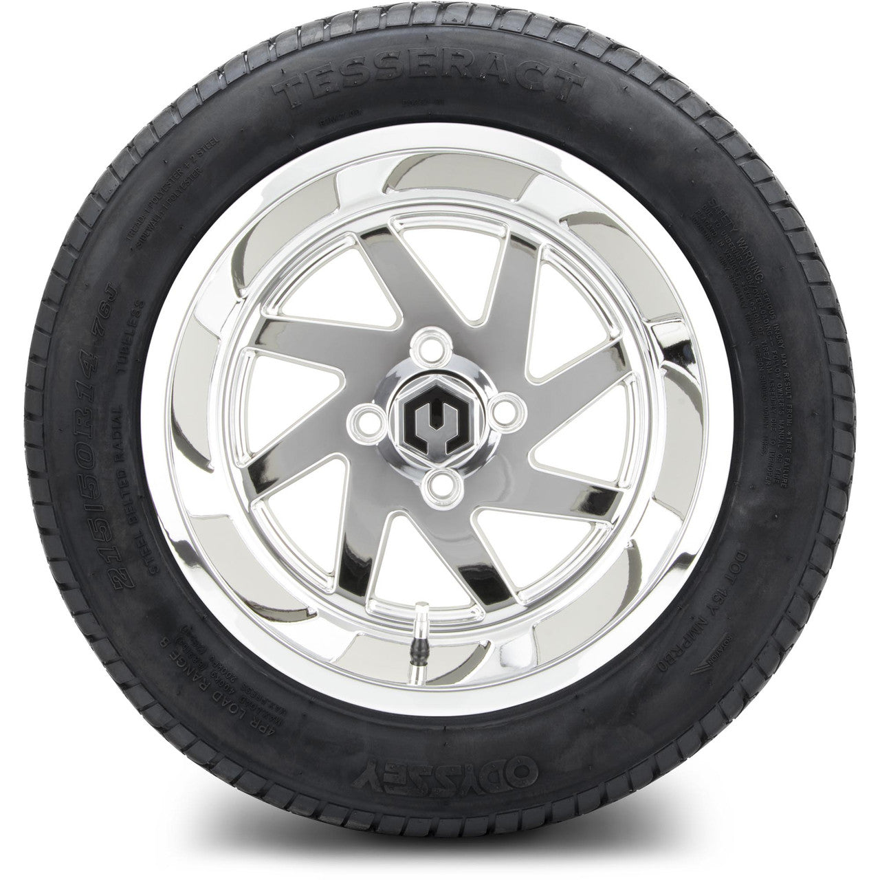 MODZ® 14" Fury Chrome Wheels & Street Tires Combo