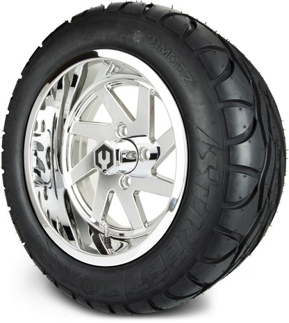 MODZ® 14" Fury Chrome Wheels & Street Tires Combo