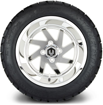 MODZ® 14" Fury Chrome Wheels & Street Tires Combo