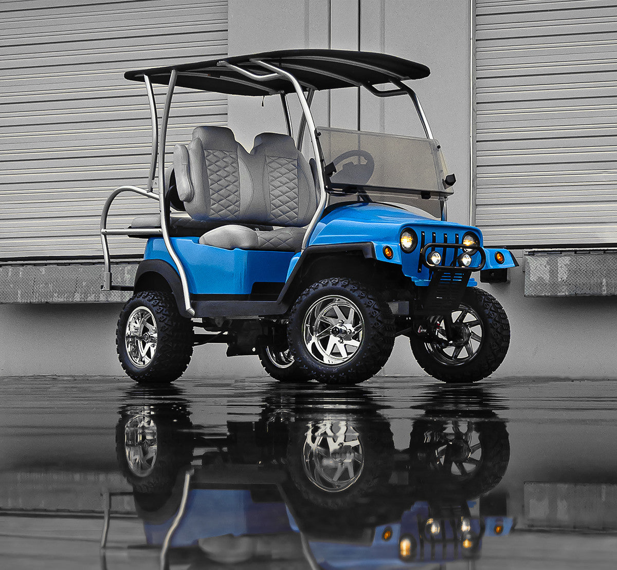 MODZ® Fury Chrome 14" Golf Cart Wheel