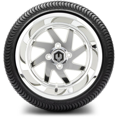 MODZ® 14" Fury Chrome Wheels & Street Tires Combo