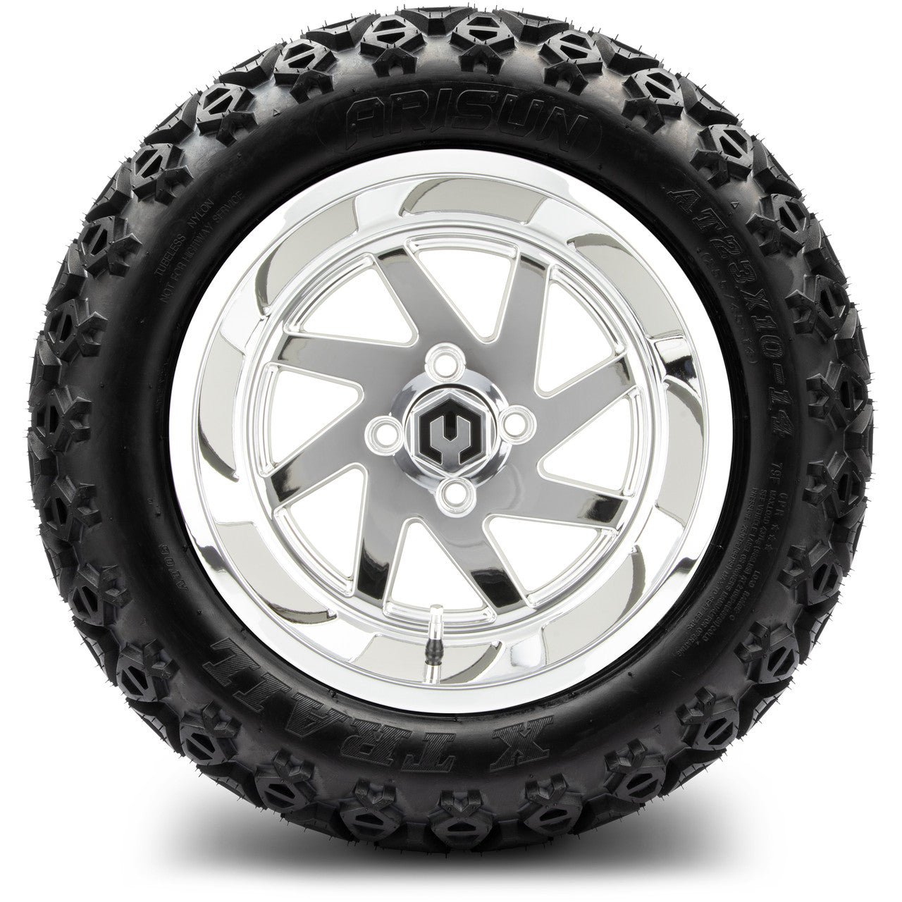 MODZ® 14" Fury Chrome Wheels & Off-Road Tires Combo