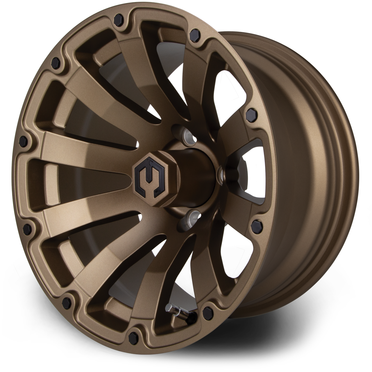 MODZ® Bomber Matte Bronze 14" Golf Cart Wheel