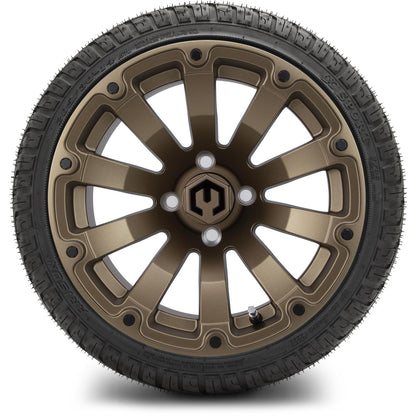 MODZ® 14" Bomber Matte Bronze Wheels & Street Tires Combo