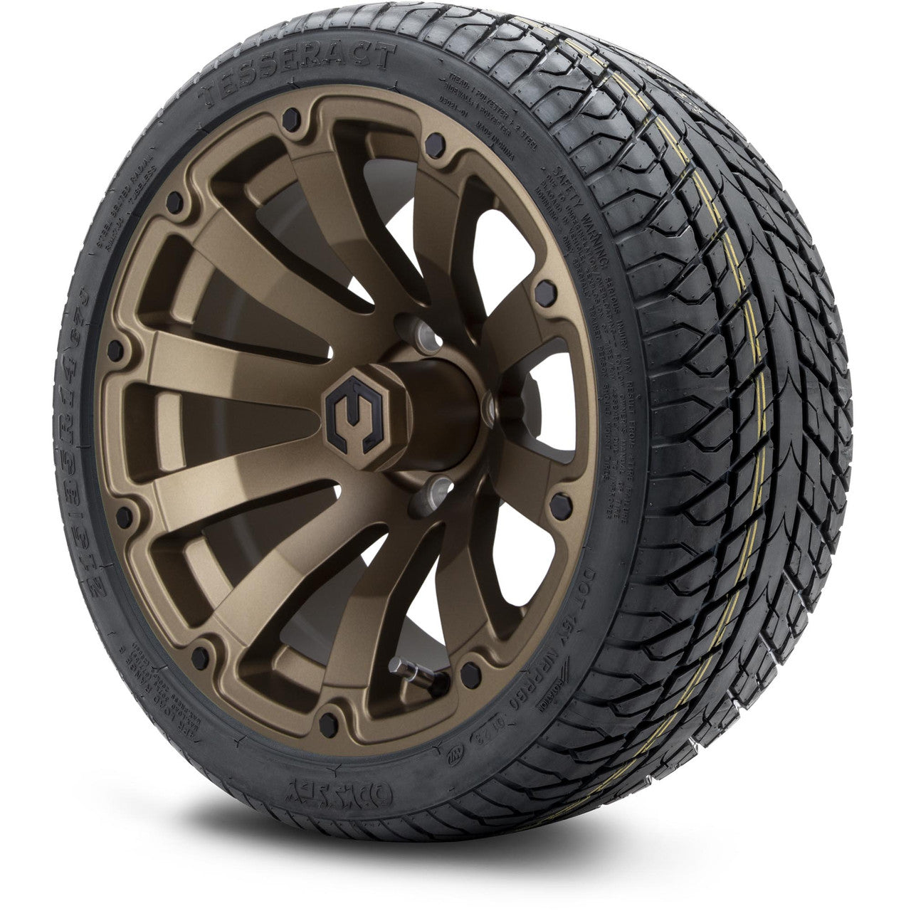 MODZ® 14" Bomber Matte Bronze Wheels & Street Tires Combo