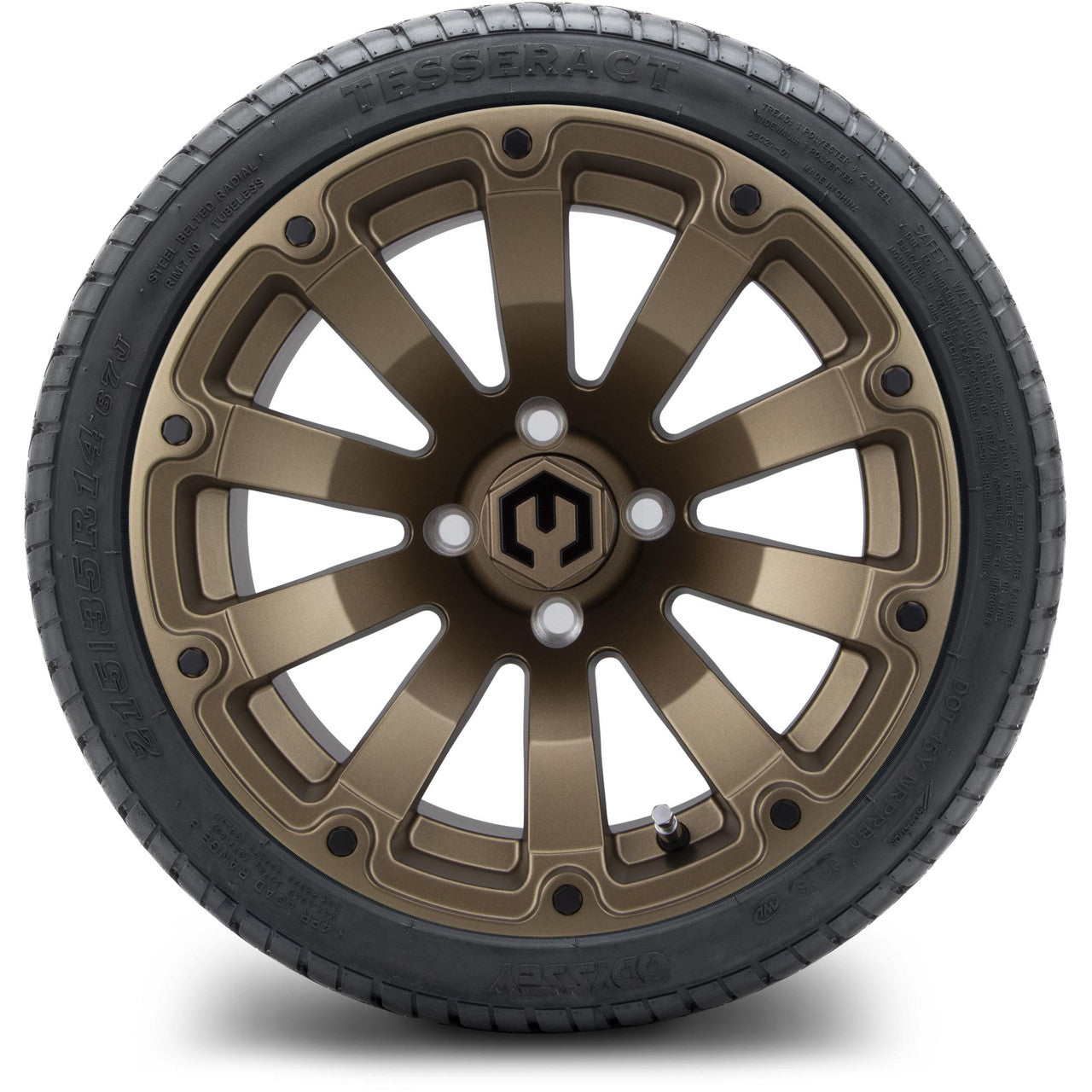 MODZ® 14" Bomber Matte Bronze Wheels & Street Tires Combo