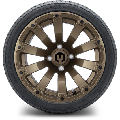 MODZ® 14" Bomber Matte Bronze Wheels & Street Tires Combo