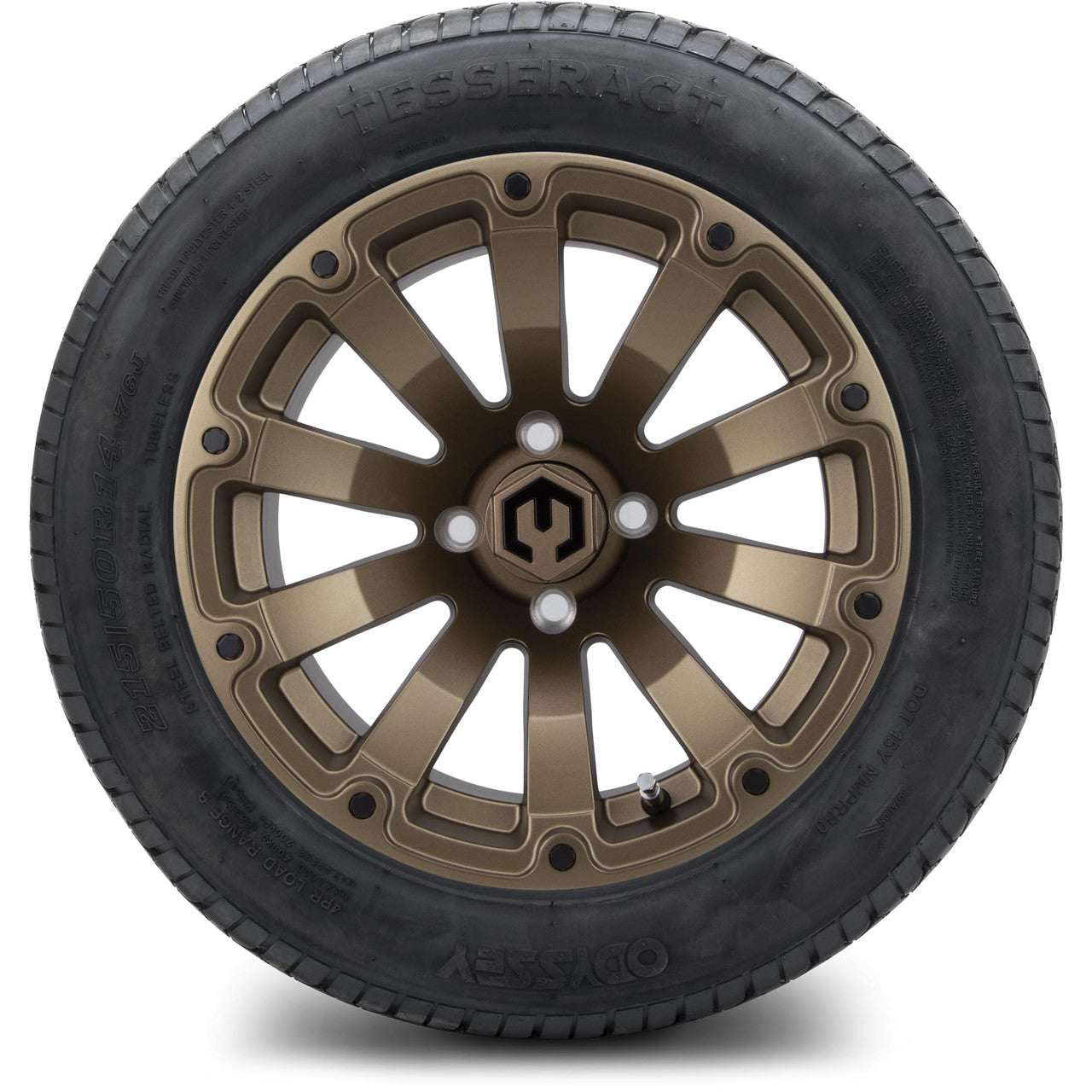 MODZ® 14" Bomber Matte Bronze Wheels & Street Tires Combo