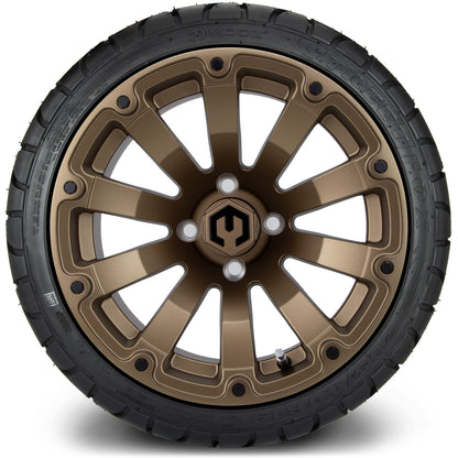 MODZ® 14" Bomber Matte Bronze Wheels & Street Tires Combo