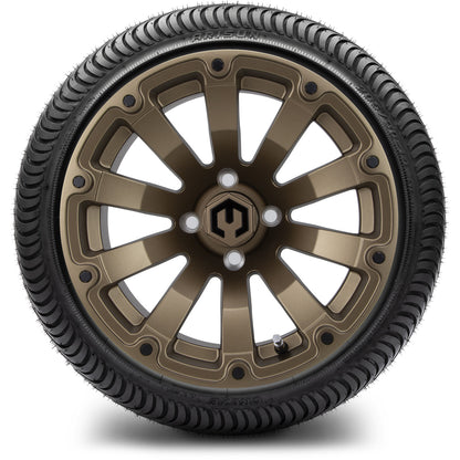 MODZ® 14" Bomber Matte Bronze Wheels & Street Tires Combo