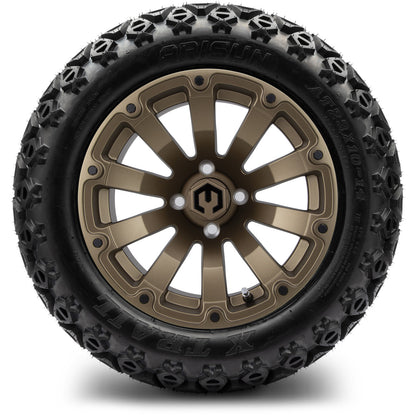 MODZ® 14" Bomber Matte Bronze Wheels & Off-Road Tires Combo