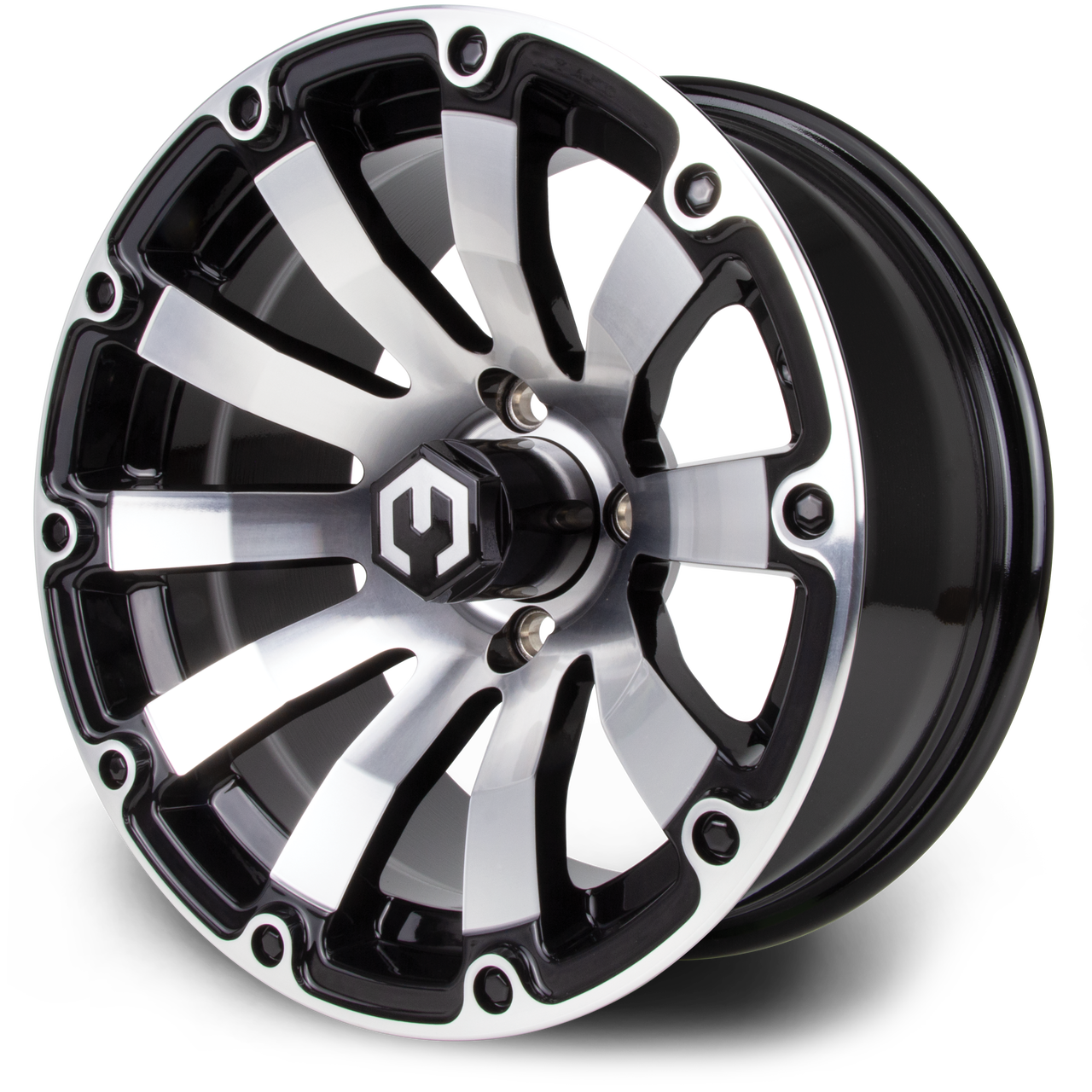MODZ® Bomber Machine & Black 14" Golf Cart Wheel