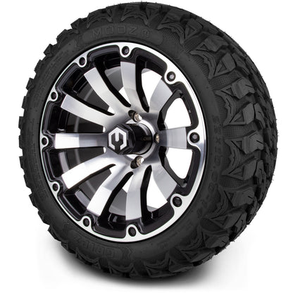 MODZ® 14" Bomber Machined Black Wheels & Off-Road Tires Combo