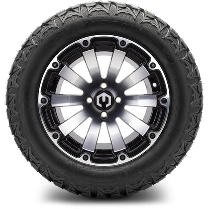 MODZ® 14" Bomber Machined Black Wheels & Off-Road Tires Combo