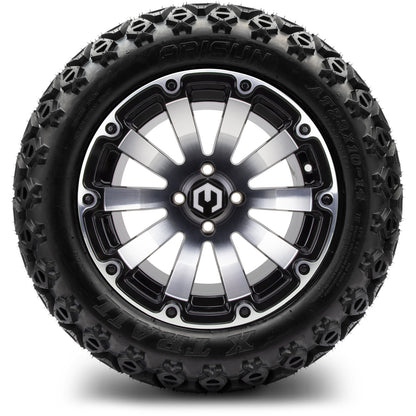 MODZ® 14" Bomber Machined Black Wheels & Off-Road Tires Combo