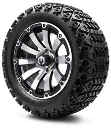 MODZ® 14" Bomber Machined Black Wheels & Off-Road Tires Combo