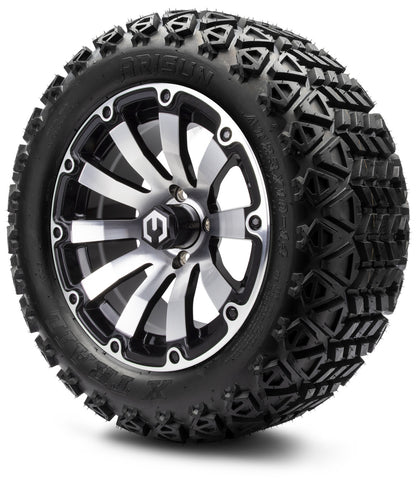 MODZ® 14" Bomber Machined Black Wheels & Off-Road Tires Combo