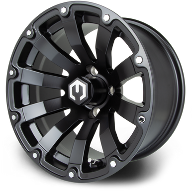 MODZ® Bomber Matte Black 14" Golf Cart Wheel