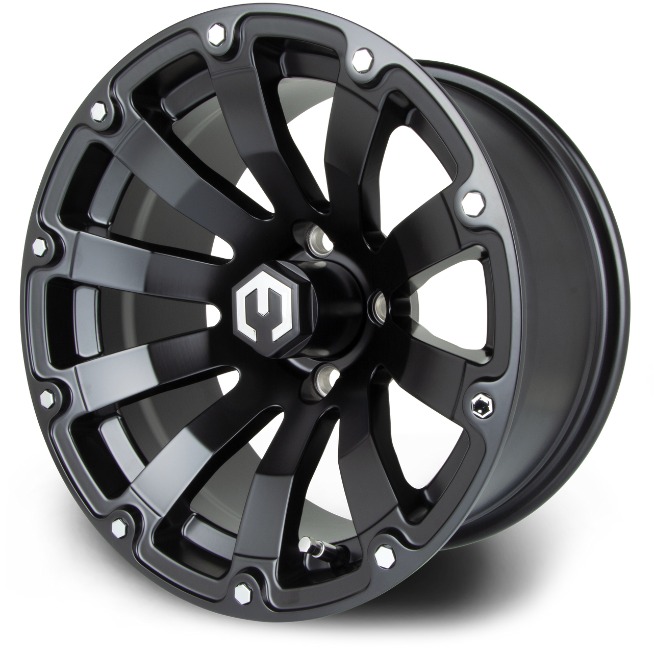 MODZ® Bomber Matte Black 14" Golf Cart Wheel