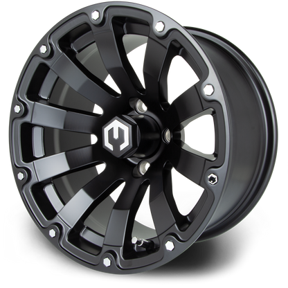 MODZ® Bomber Matte Black 14" Golf Cart Wheel
