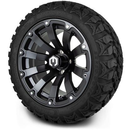 MODZ® 14" Bomber Matte Black Wheels & Off-Road Tires Combo