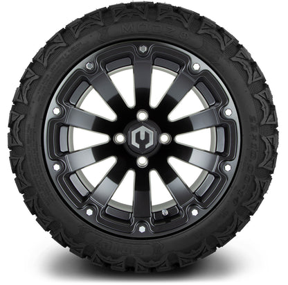 MODZ® 14" Bomber Matte Black Wheels & Off-Road Tires Combo