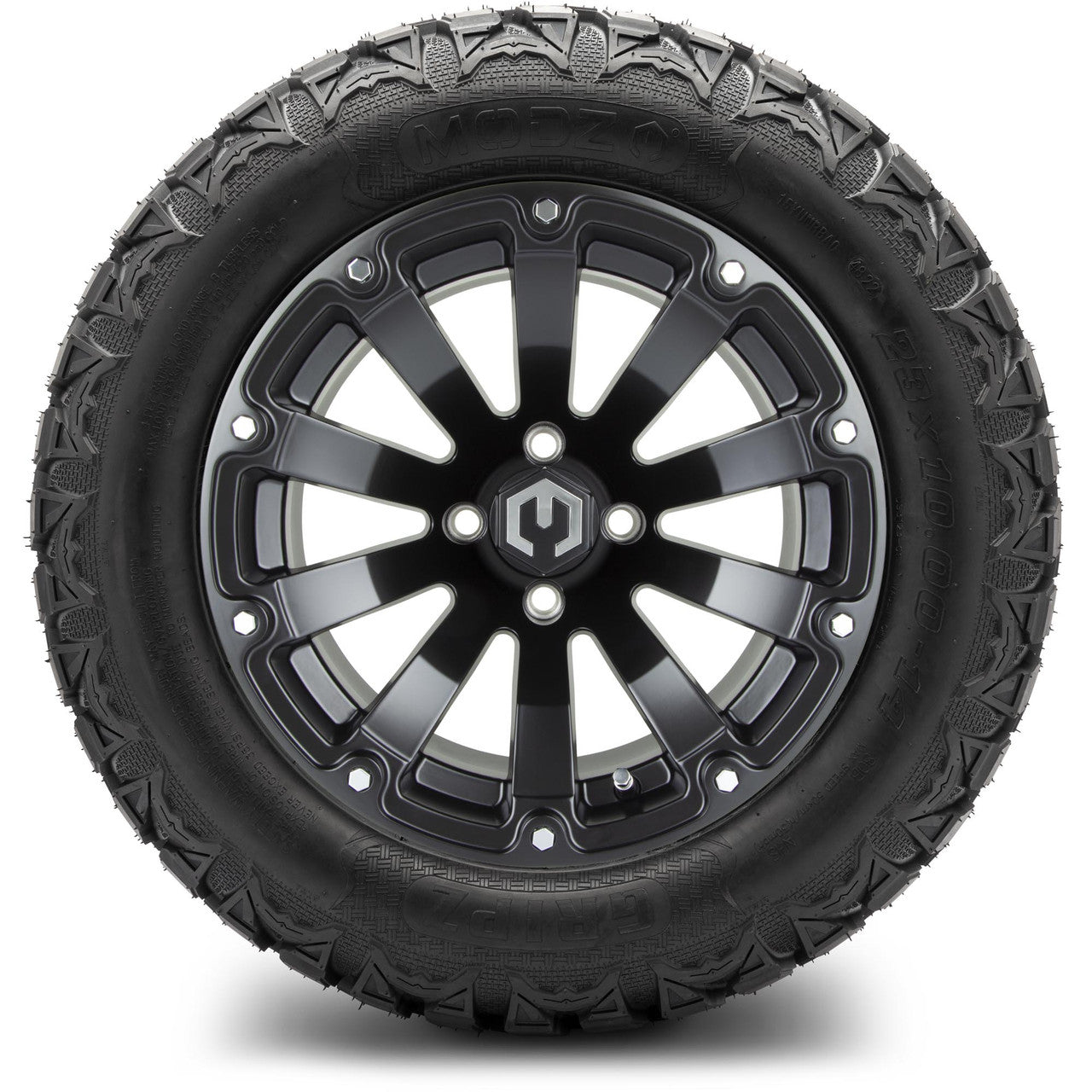 MODZ® 14" Bomber Matte Black Wheels & Off-Road Tires Combo