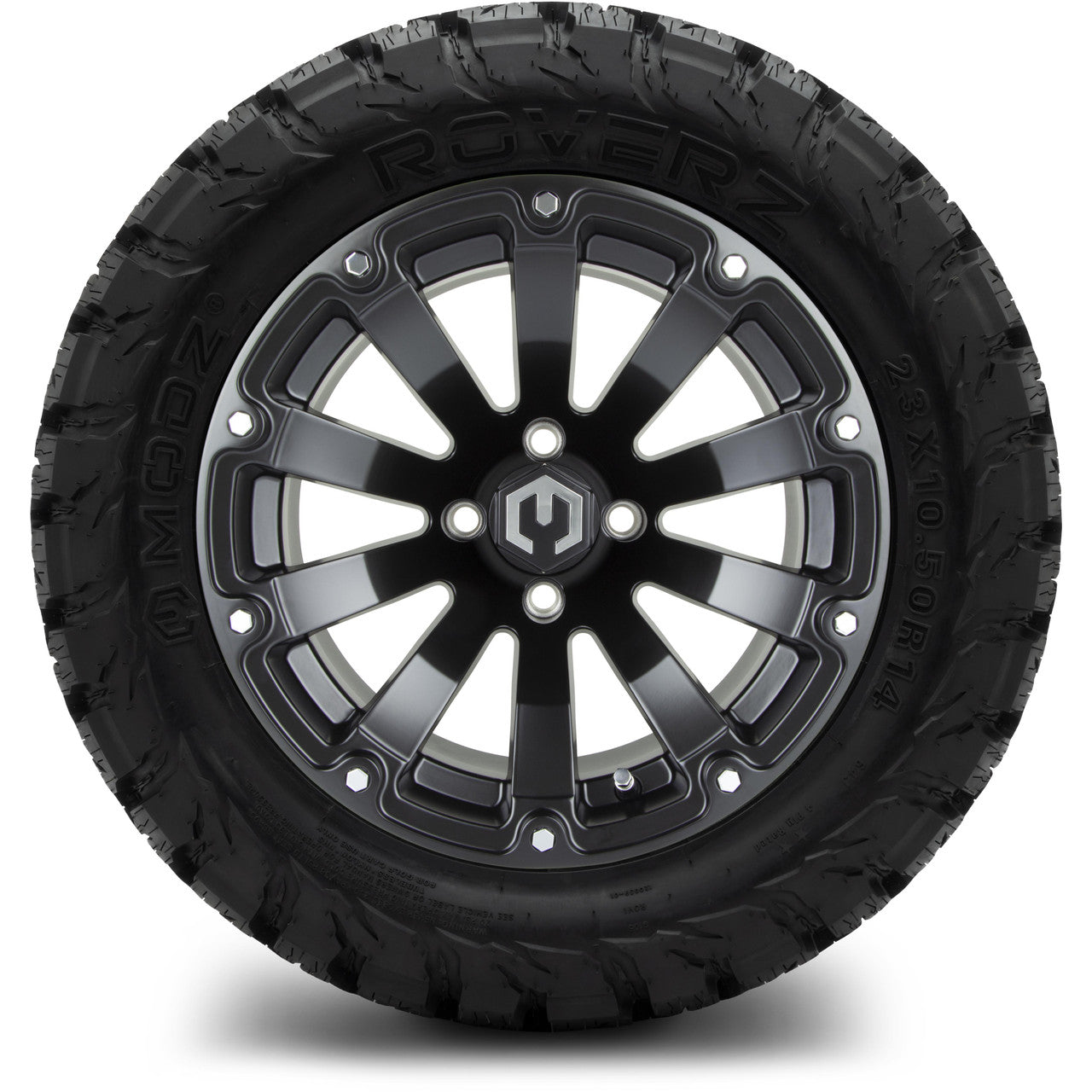 MODZ® 14" Bomber Matte Black Wheels & Off-Road Tires Combo