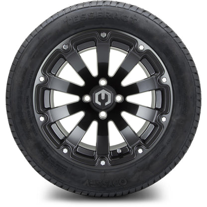 MODZ® 14" Bomber Matte Black Wheels & Street Tires Combo