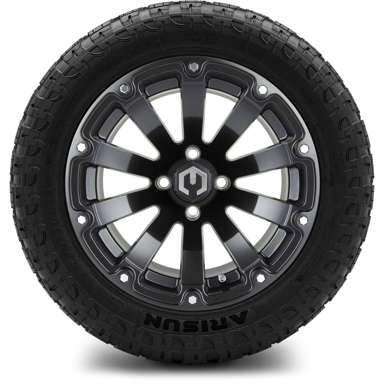 MODZ® 14" Bomber Matte Black Wheels & Off-Road Tires Combo