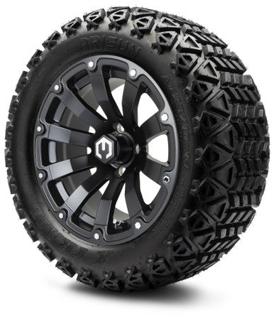 MODZ® 14" Bomber Matte Black Wheels & Off-Road Tires Combo
