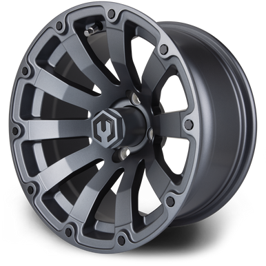 MODZ® Bomber Matte Gunmetal 14" Golf Cart Wheel
