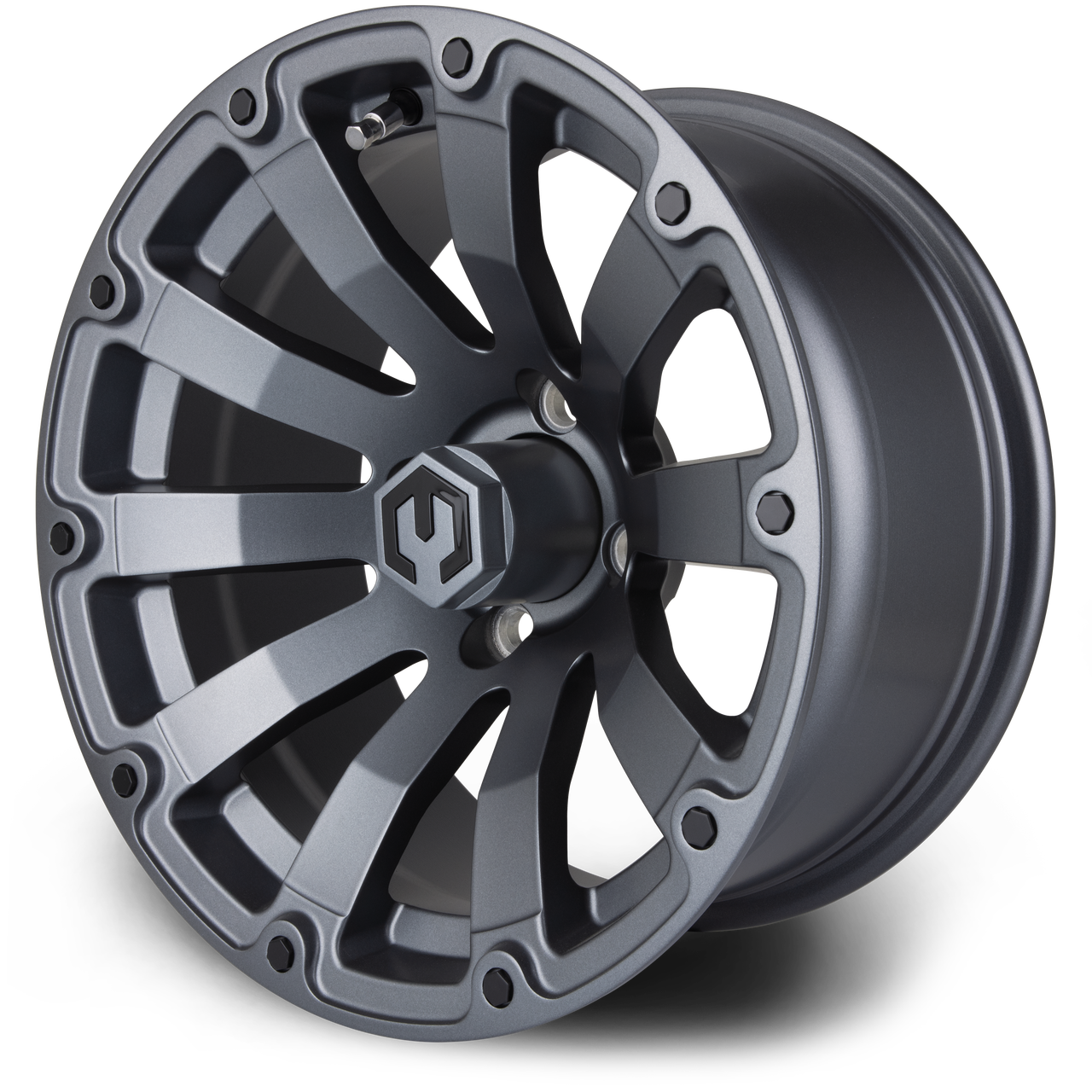 MODZ® Bomber Matte Gunmetal 14" Golf Cart Wheel