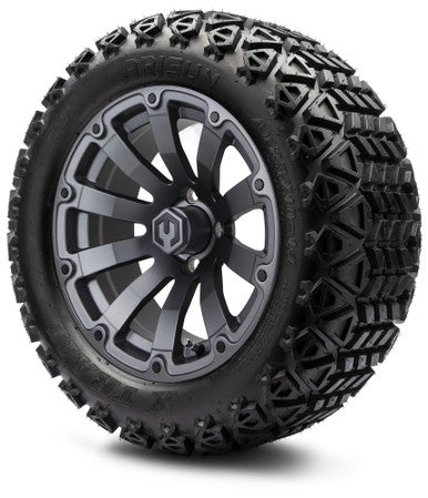 MODZ® 14" Bomber Matte Gunmetal Wheels & Off-Road Tires Combo