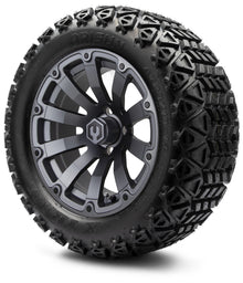 MODZ® 14" Bomber Matte Gunmetal Wheels & Off-Road Tires Combo