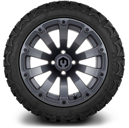 MODZ® 14" Bomber Matte Gunmetal Wheels & Off-Road Tires Combo