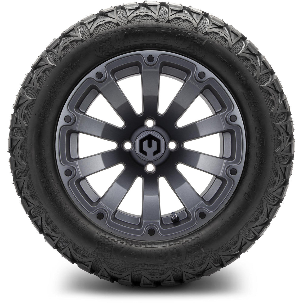 MODZ® 14" Bomber Matte Gunmetal Wheels & Off-Road Tires Combo