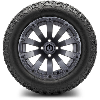MODZ® 14" Bomber Matte Gunmetal Wheels & Off-Road Tires Combo