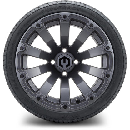 MODZ® 14" Bomber Matte Gunmetal Wheels & Street Tires Combo